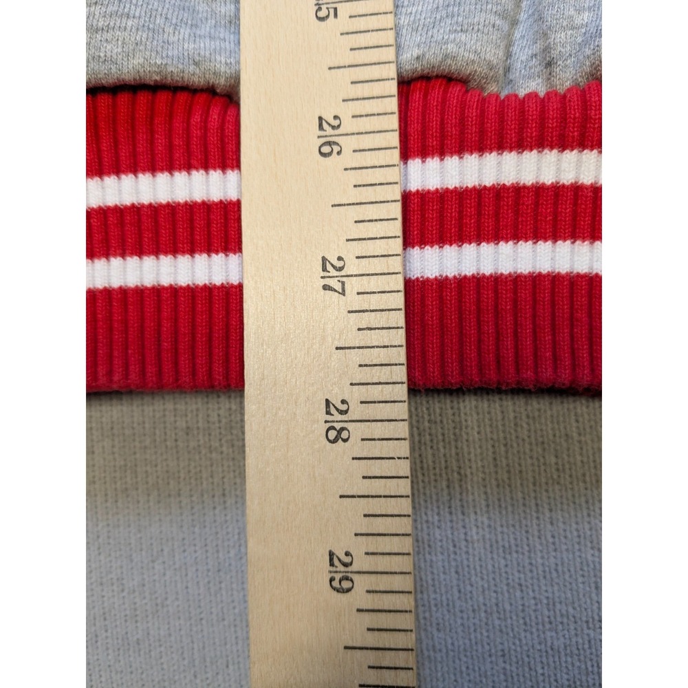 Ohio State Buckeyes Hoodie Mens Medium Gray Mitchell Ness Sweatshirt Football - Picture 13 of 13